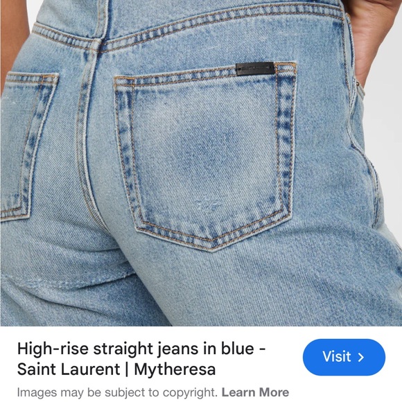 Saint Laurent High-Rise Straight Jeans in Blue – Size 27
Make me an offer! - Picture 7 of 7